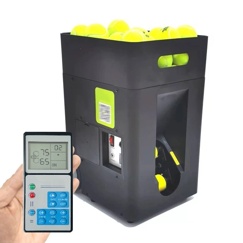 Professional Tennis Ball Launcher Machine Training Net Tennis Ball Launcher Machine Wheels
