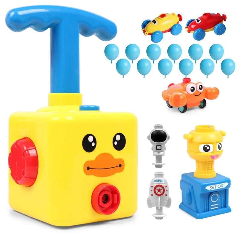 Balloon Launcher Car Toy Set Children's Balloon Launcher Toy Force Car Balloon Launcher Toys Kid's Preschool Educational Gifts